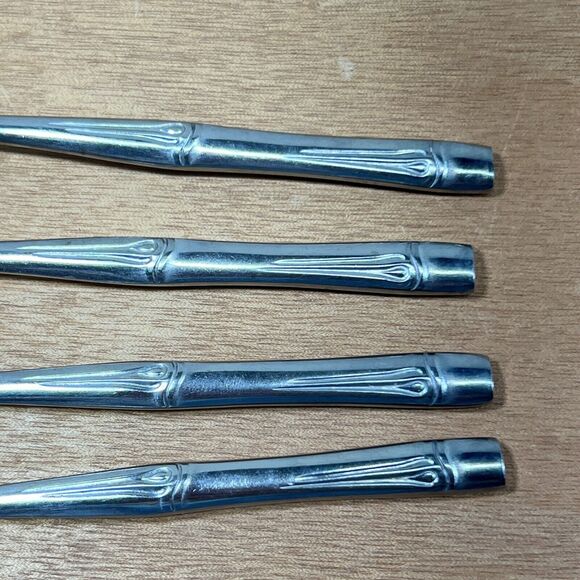 4x DH Oxford Hall OXH14 Bamboo Cocktail Forks Flatware Japan Seafood  Disc 5 3/4 - Picture 10 of 11